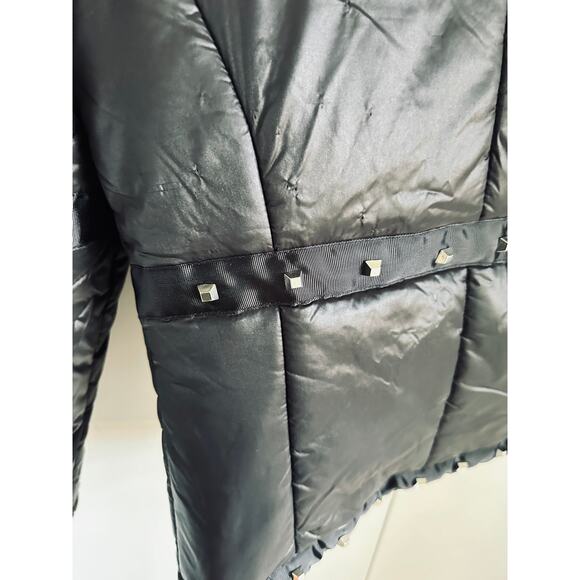 Montano Co Black quilted Jacket/Coat Size Small Studded Western Cowgirl Outdoor - Picture 7 of 9